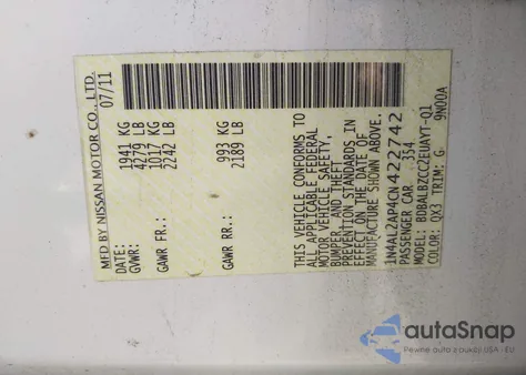 2012 Nissan Altima 2.5 S from USA, damaged, VIN 1N4AL2AP4CN422742